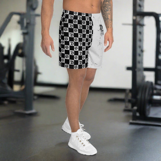 "Damnaged Checkers" Athletic Shorts